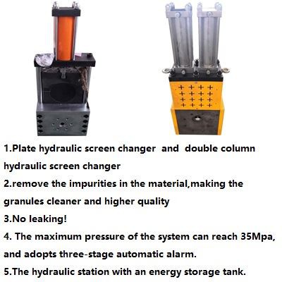 hydraulic screen changer
